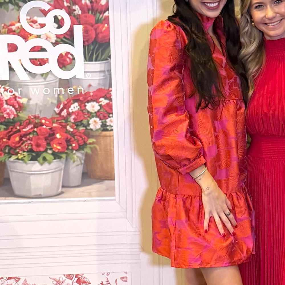 Tuckernuck Red and Pink Floral Mini Dress - Picture 6 of 6